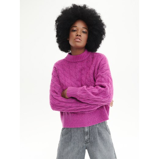 Reserved - Sweter oversize - Różowy Reserved L Reserved