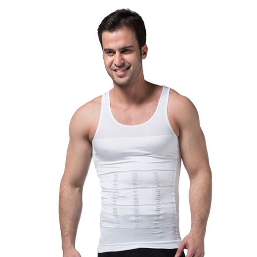 Koszulka wyszczuplająca męska - Czarny / S ze sklepu Valetta.pl w kategorii Podkoszulki męskie - zdjęcie 146018497