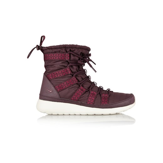 Roshe Run Hi shell sneaker-style boots net-a-porter czerwony klasyczny