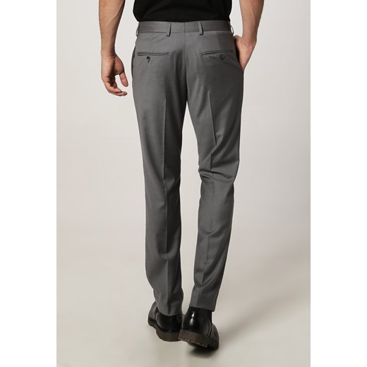 Selected Homme Spodnie garniturowe grey zalando szary z kieszeniami