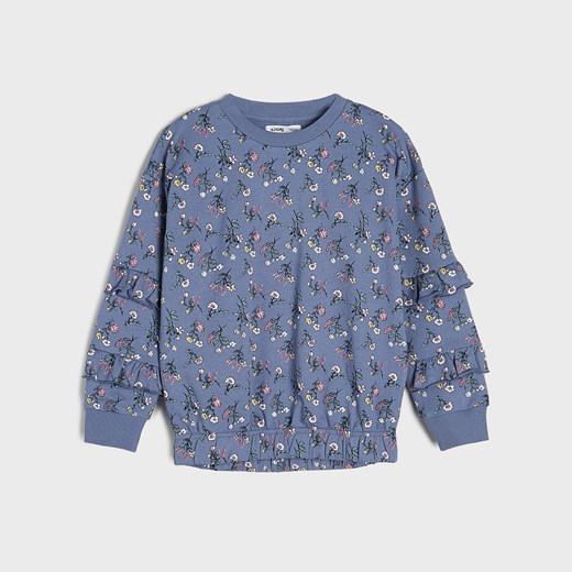 Sinsay - Bluza w kwiaty - Niebieski Sinsay 104 okazja Sinsay