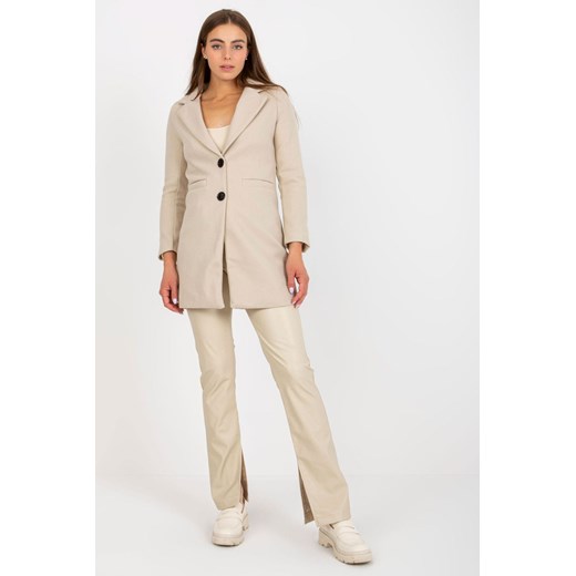 Płaszcz Damski Model YP-PL-cwd0449.64 Light Beige (L) Yups S DobraKiecka