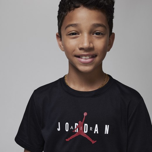 T-shirt dla dużych dzieci z grafiką Jordan Jumpman Sustainable - Czerń Jordan S Nike poland