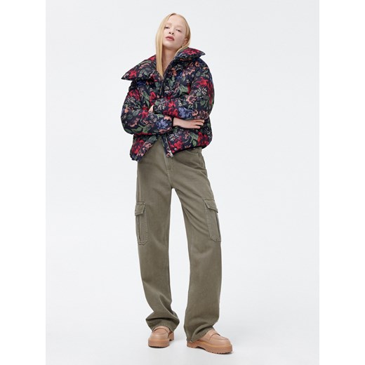 Cropp - Kurtka puffer w kwiaty - Cropp S Cropp