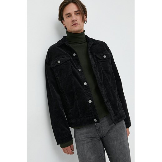 Only & Sons kurtka sztruksowa kolor czarny przejściowa oversize Only & Sons M ANSWEAR.com