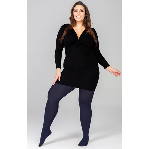 Gładkie rajstopy plus size Margaret II 50 DEN 3D, Kolor czarny (onyx), Rozmiar 5, Mona Queen Size ze sklepu Intymna w kategorii Rajstopy - zdjęcie 146111127