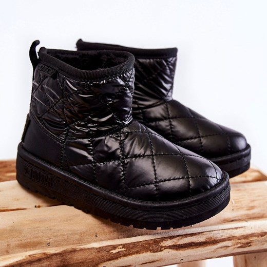 BIG STAR SHOES Dziecięce Ocieplane Botki Śniegowce Big Star KK374242 Czarne 31 ButyModne.pl