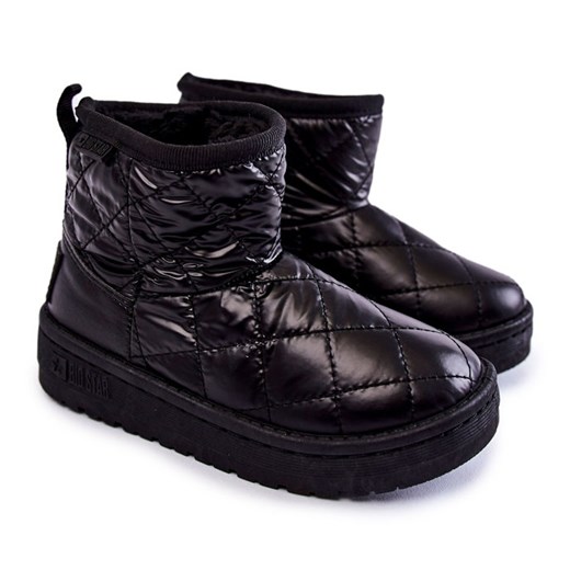BIG STAR SHOES Dziecięce Ocieplane Botki Śniegowce Big Star KK374242 Czarne 34 ButyModne.pl