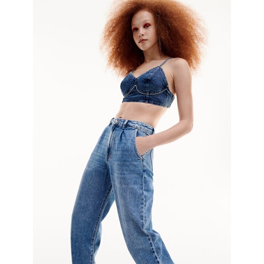 Reserved - Jeansy balloon fit - Niebieski Reserved 40 Reserved