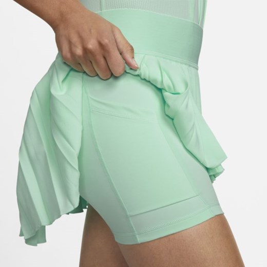 Damska plisowana spódnica tenisowa NikeCourt Dri-FIT Advantage - Zieleń Nike S Nike poland
