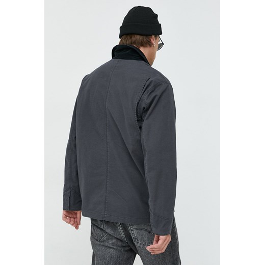 Abercrombie & Fitch kurtka męska kolor szary przejściowa oversize Abercrombie & Fitch L ANSWEAR.com