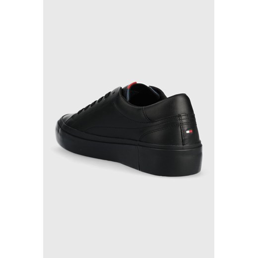 Tommy Hilfiger sneakersy skórzane kolor czarny Tommy Hilfiger 45 ANSWEAR.com