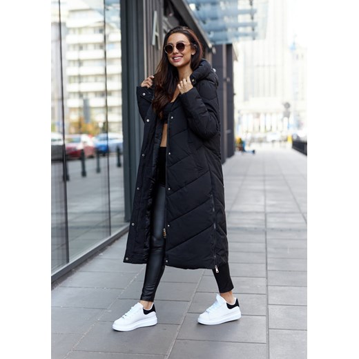 Josephine Long Kurtka Puch Premium Kolor Black Premium XXL Ligari