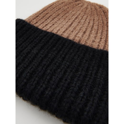 Reserved - Czapka beanie z alpaką - Szary Reserved ONE SIZE Reserved