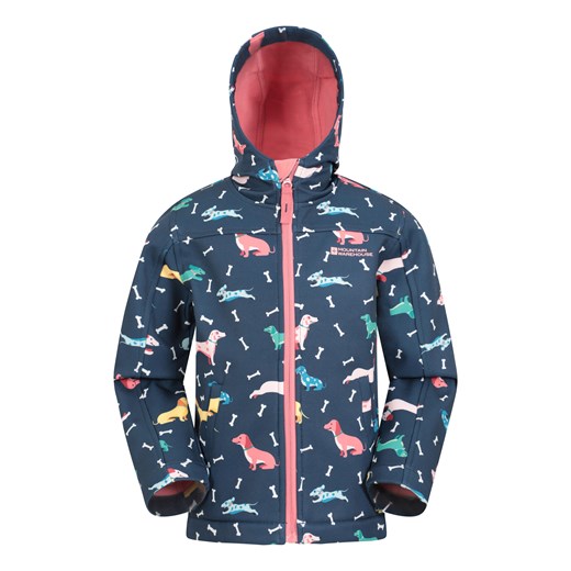 Exodus II dziecięcy softshell wodoodporny z nadurkiem Mountain Warehouse 5-6 promocja Mountain Warehouse