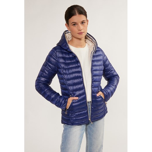 Pikowana kurtka damska z kapturem 46 promocyjna cena MONNARI