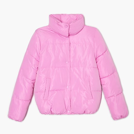 Cropp - Pikowana kurtka puffer - Różowy Cropp XL Cropp