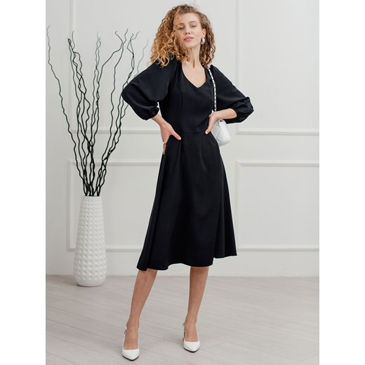 Czarna sukienka midi Azuri Azuri XL Eye For Fashion