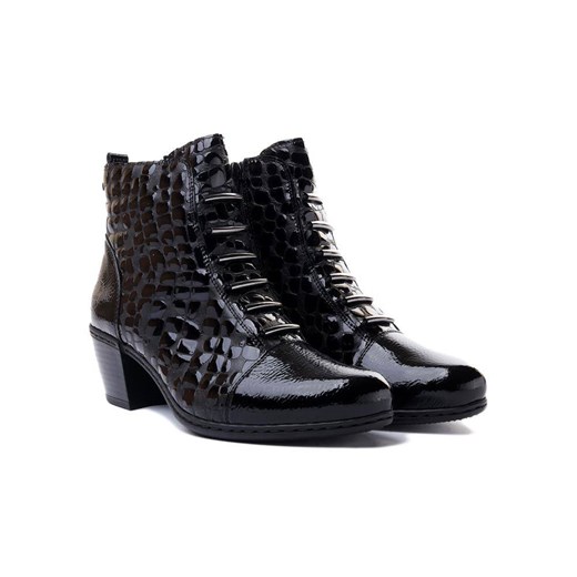 RIEKER Y2162-01 black, botki damskie Rieker 41 e-kobi.pl