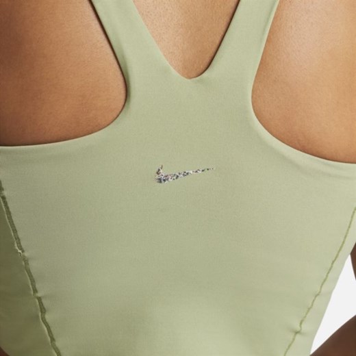 Damska koszulka bez rękawów o skróconym kroju Nike Yoga Dri-FIT Luxe - Zieleń Nike XL Nike poland
