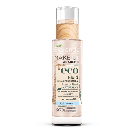 MAKE-UP ACADEMIE ECO FLUID Liquid Foundation Płynny fluid naturalny, kolor 1 - Make-up Academie Bielenda