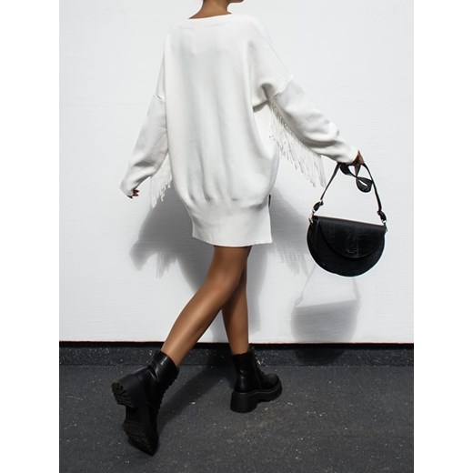 Sweter Armando Boho Kremowy Lisa Mayo UNI Lisa Mayo