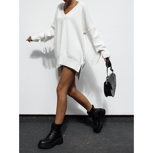 Sweter Armando Boho Kremowy Lisa Mayo UNI Lisa Mayo