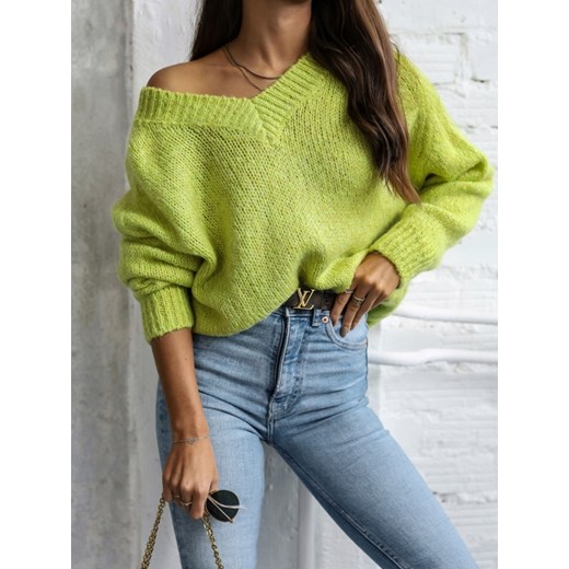 Sweter Penny Limonkowy Lisa Mayo UNI Lisa Mayo