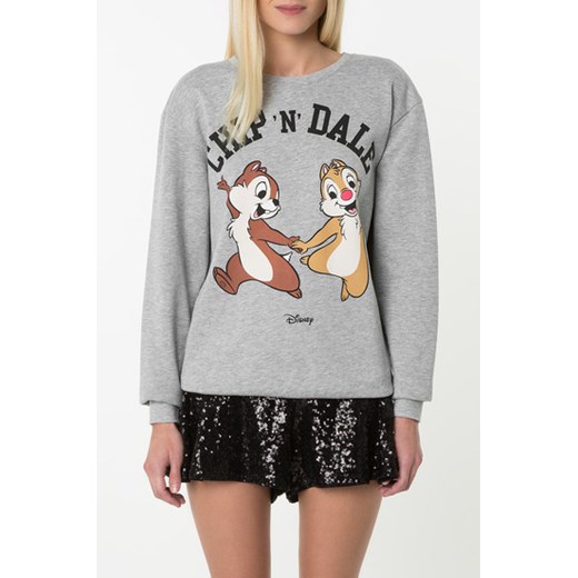 Grey "Chip 'N' Dale" Print Sweater tally-weijl szary sweter
