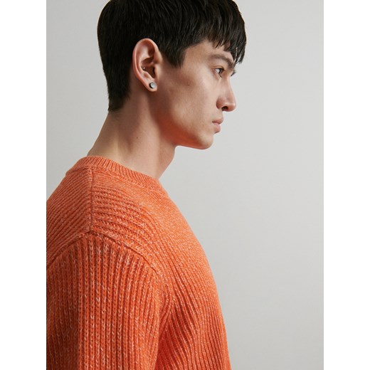 Reserved - PREMIUM Sweter z bawełny organicznej - Pomarańczowy Reserved S okazyjna cena Reserved