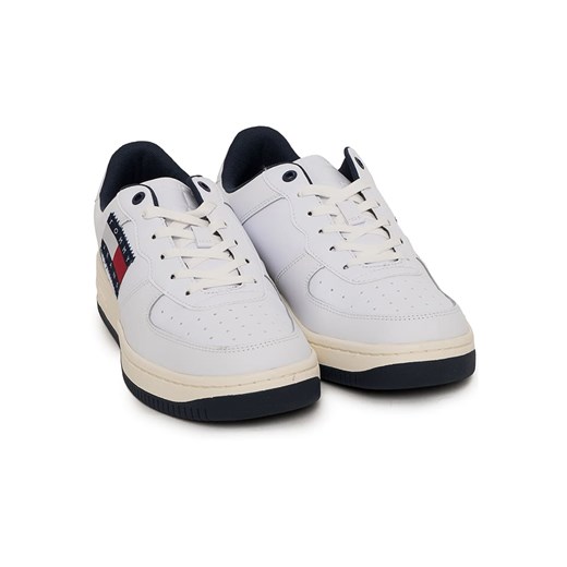 Skórzane sneakersy w kolorze białym Tommy Hilfiger 45 Limango Polska wyprzedaż