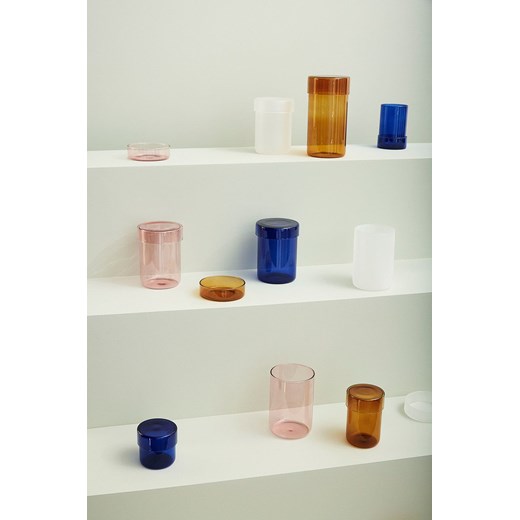 Hübsch zestaw pojemników do przechowywania z pokrywkami Pop Storage 2-pack Hübsch ONE ANSWEAR.com