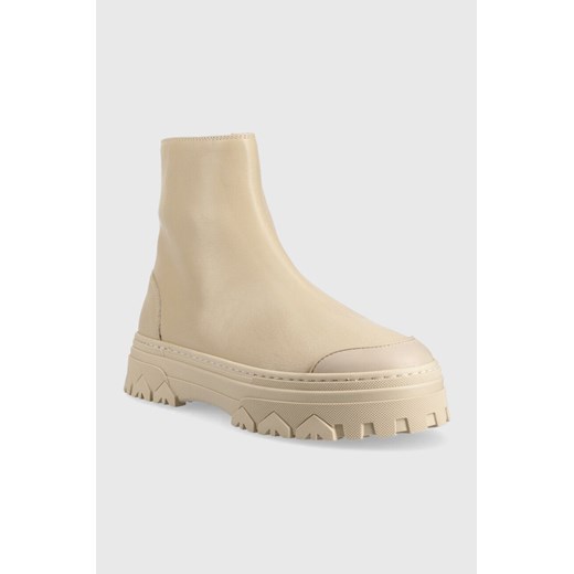 Botki Patrizia Pepe skórzane 