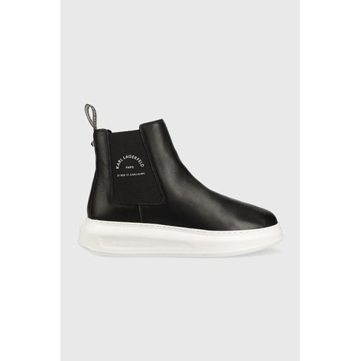 Karl Lagerfeld buty wysokie KAPRI MENS męskie kolor czarny KL52541 ze sklepu ANSWEAR.com w kategorii Buty zimowe męskie - zdjęcie 146396628