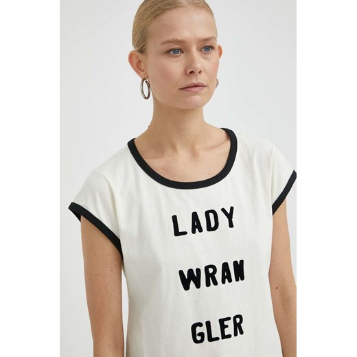 Wrangler t-shirt bawełniany x Leon Bridges kolor beżowy Wrangler S ANSWEAR.com