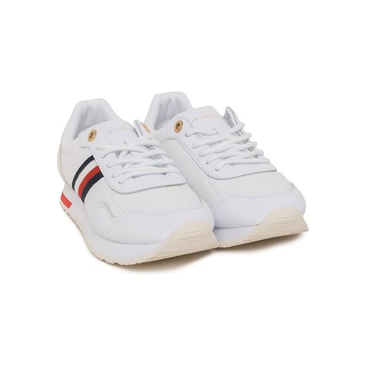 Skórzane sneakersy w kolorze białym Tommy Hilfiger 41 wyprzedaż Limango Polska