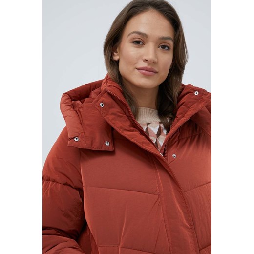 Calvin Klein kurtka damska kolor pomarańczowy zimowa oversize Calvin Klein XS ANSWEAR.com