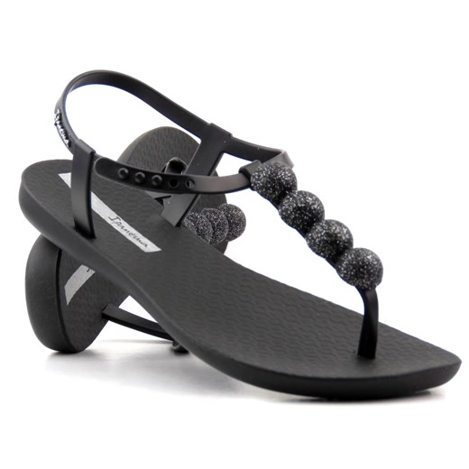Eleganckie sandały damskie z błyszczącymi kulkami - Ipanema 26751, czarne ze sklepu ulubioneobuwie w kategorii Sandały damskie - zdjęcie 146409339