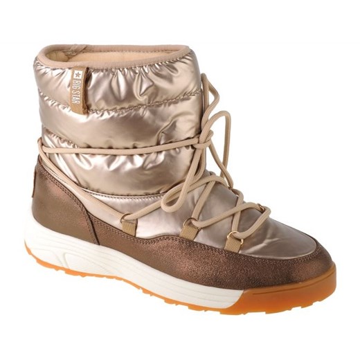 Buty Big Star Snow Boots W KK274276 brązowe złoty ze sklepu ButyModne.pl w kategorii Śniegowce damskie - zdjęcie 146414477