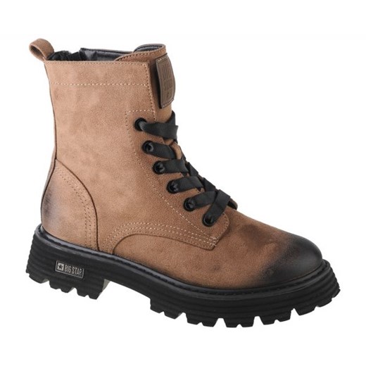 Buty Big Star Hiking Boots W KK274504 brązowe czarne ze sklepu ButyModne.pl w kategorii Workery damskie - zdjęcie 146414478