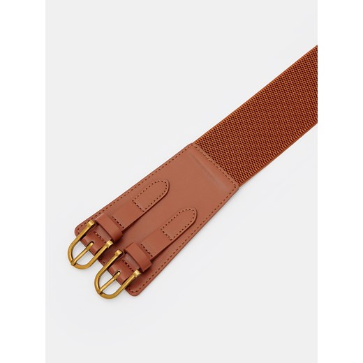 Mohito - Pasek taliowy z dwiema klamrami - Brązowy Mohito S/M Mohito