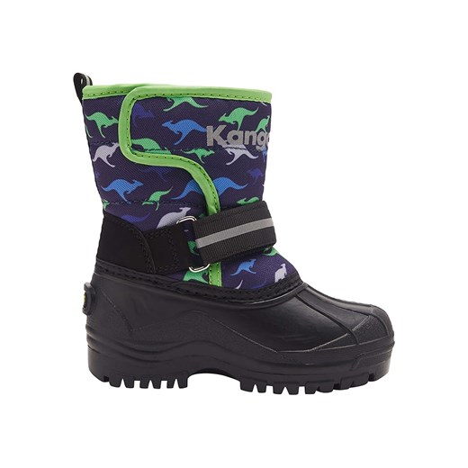 Kozaki zimowe "Shell" w kolorze czarno-granatowo-zielonym Kangaroos 26 okazja Limango Polska