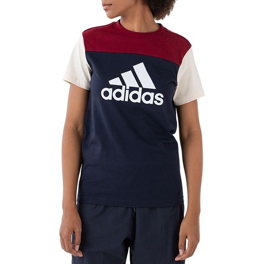 Koszulka adidas Essentials Colorblock Logo HJ9463 - multikolor ze sklepu streetstyle24.pl w kategorii Bluzki damskie - zdjęcie 146437656