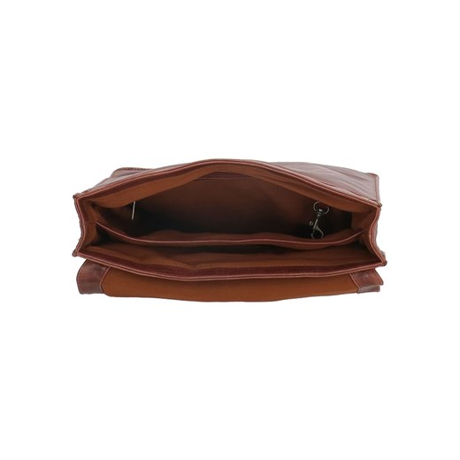 Skórzany plecak w kolorze brązowym - 32,5 x 37 x 9 cm Micmacbags onesize promocja Limango Polska