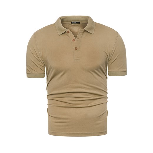 koszulka polo Eutex - beż ze sklepu Risardi w kategorii T-shirty męskie - zdjęcie 146441347