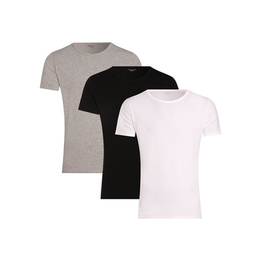 Tommy Hilfiger T-shirty pakowane po 3 szt. Mężczyźni Bawełna biały jednolity ze sklepu vangraaf w kategorii T-shirty męskie - zdjęcie 146514685