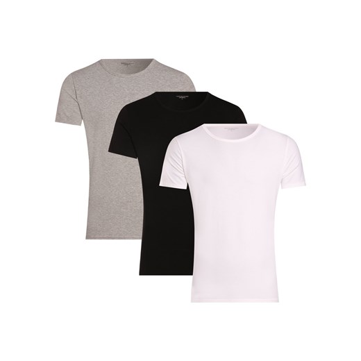 Tommy Hilfiger T-shirty pakowane po 3 szt. Mężczyźni Bawełna biały jednolity ze sklepu vangraaf w kategorii Podkoszulki męskie - zdjęcie 146514685
