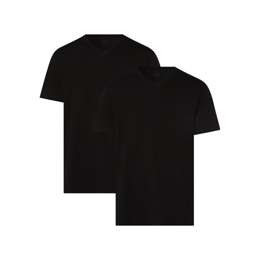 Ragman T-shirty pakowane po 2 szt. Mężczyźni Bawełna czarny jednolity ze sklepu vangraaf w kategorii T-shirty męskie - zdjęcie 146514706