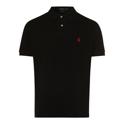 Polo Ralph Lauren Męska koszulka polo Mężczyźni Bawełna czarny jednolity ze sklepu vangraaf w kategorii T-shirty męskie - zdjęcie 146514718