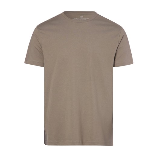 Nils Sundström T-shirt męski Mężczyźni Bawełna kitt jednolity ze sklepu vangraaf w kategorii T-shirty męskie - zdjęcie 146514989